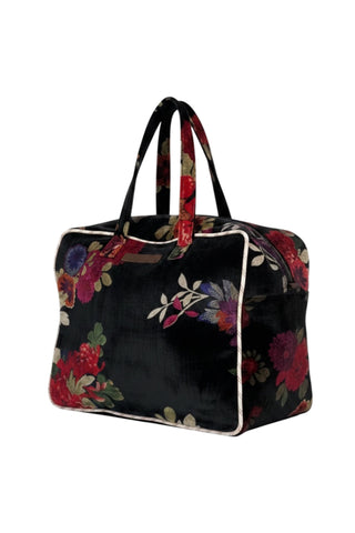 BLACK VELVET JARDIN TOTE